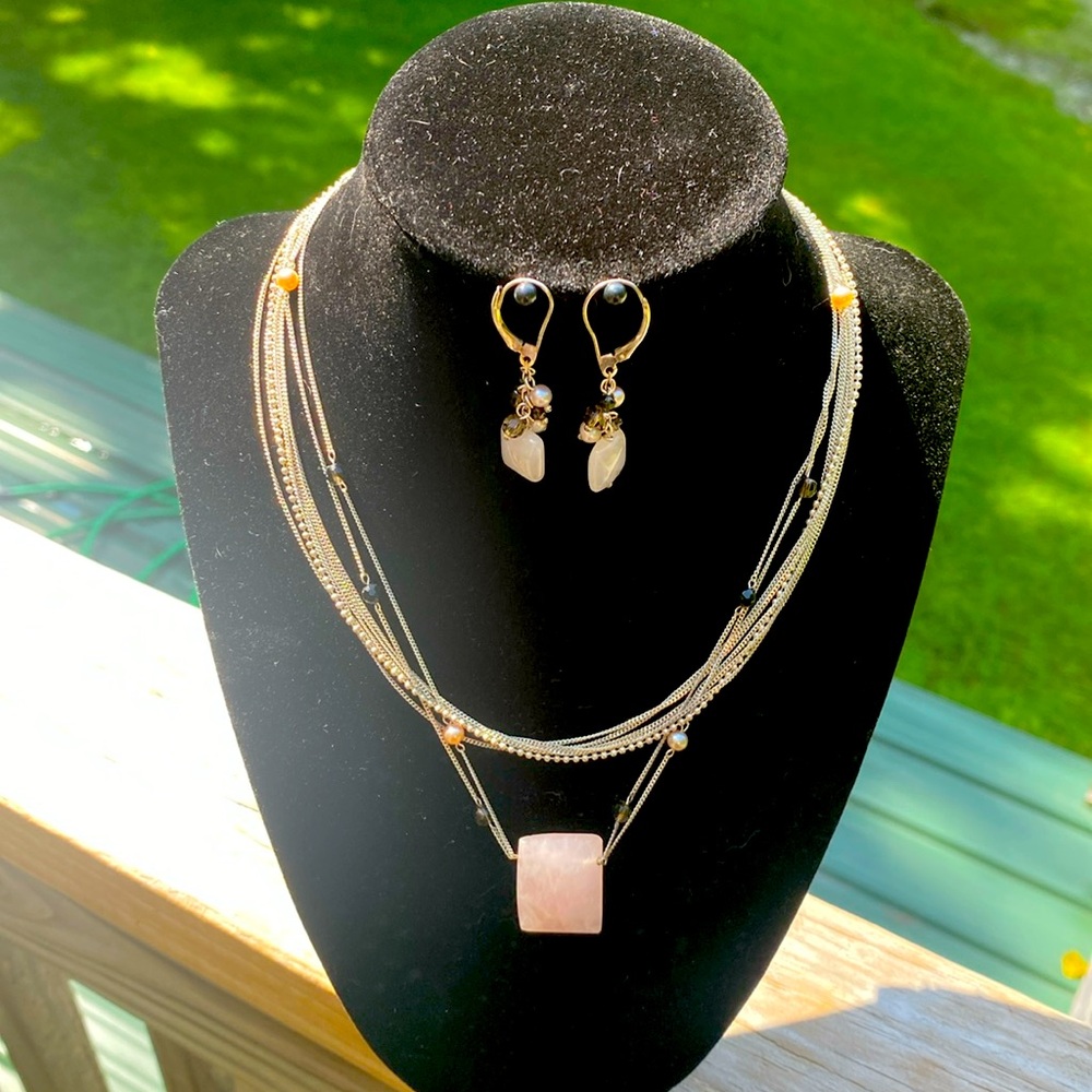 J Jill necklace and matching earrings